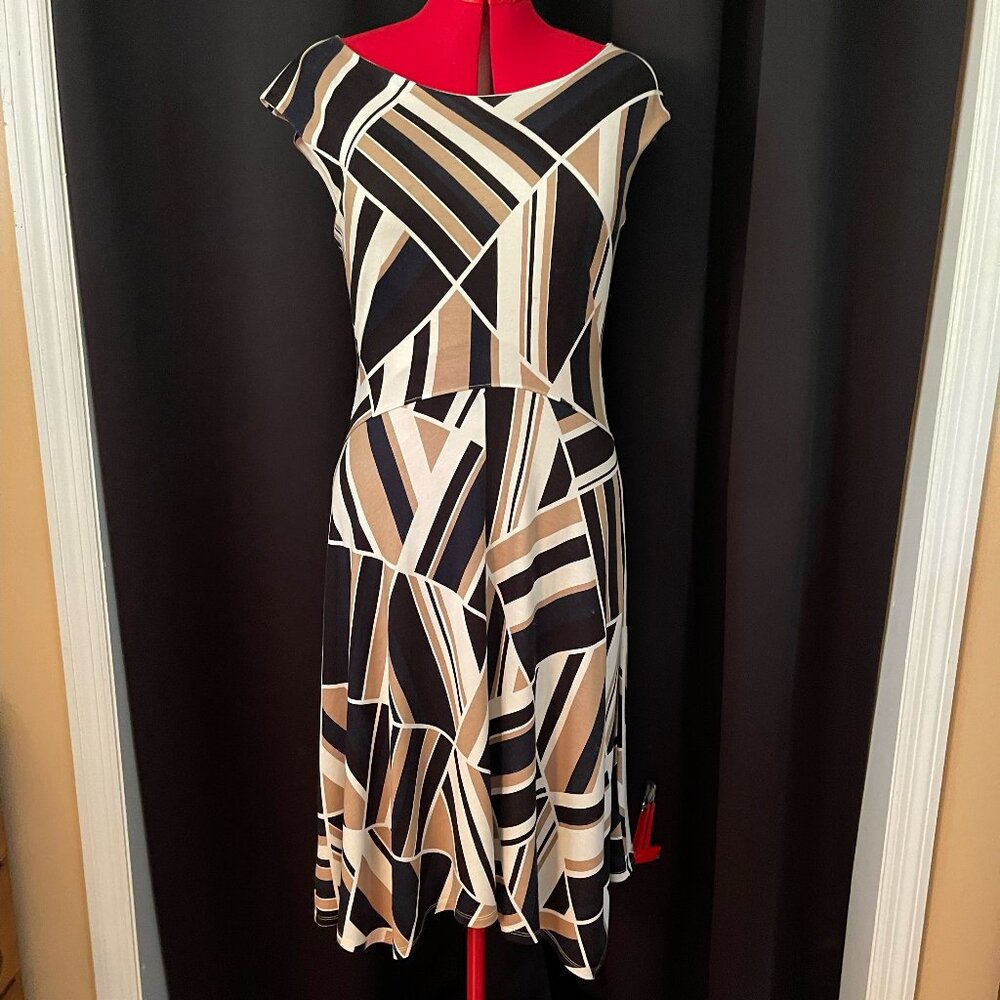 Anne Taylor Geometric Dress